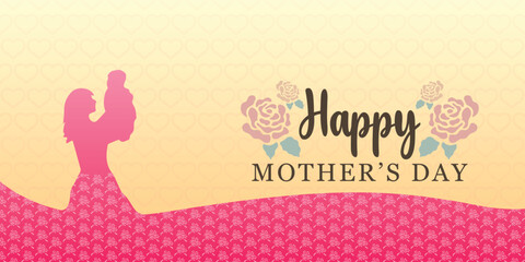 happy mother day wishing design vector file