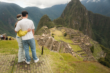 Young couple in Machu Picchu, Cusco