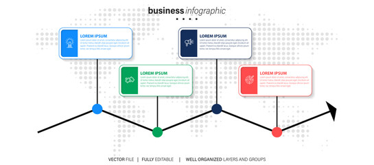 Infographic template elements.
