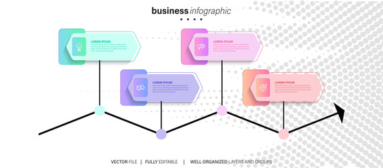 Fototapeta na wymiar Infographic elements data visualization vector 