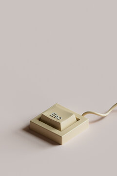 esc button. 3D render
