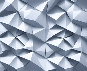 white abstract triangle background, 3d rendering