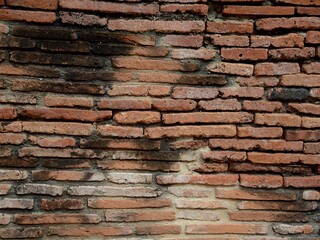 background from red brick wall