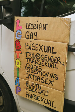 Handwrite description of a LGBTQIAP