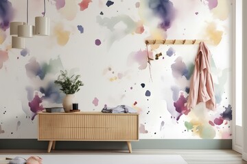 interior of a room with flowers made by midjeorney