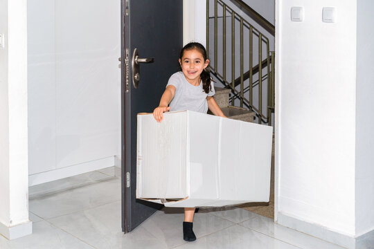 Enchanted Surprise - A Joyful Girl Receives a Mysterious Gift.