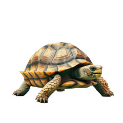 Obraz premium black turtle isolation