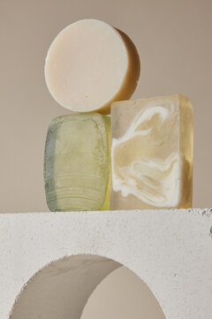 Soap Stack on Arch in Soft Light