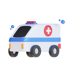Ambulance - Health and Medicine 3D Icon