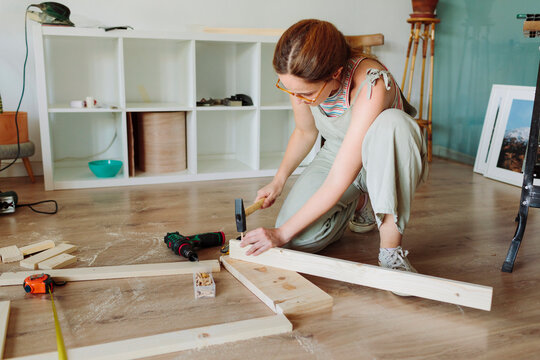 Woman using tools 