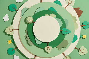 World environment and earth day concept, paper cut