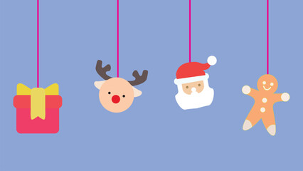 christmas card with snowman