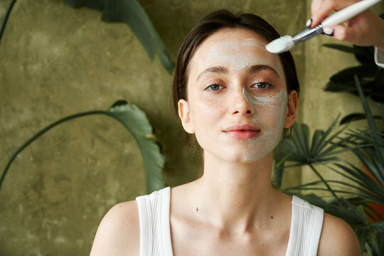 Beauty Mask At The Model Face