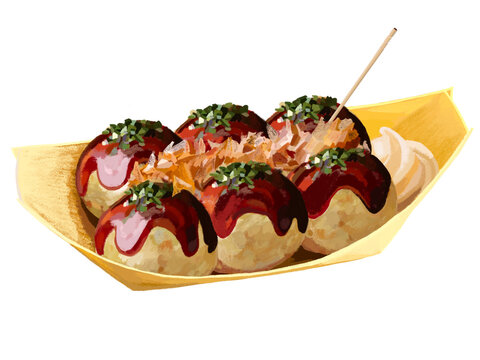 たこ焼き舟皿6個