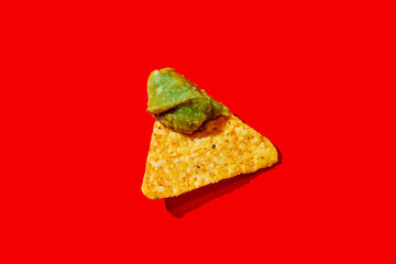 nachos con guacamole