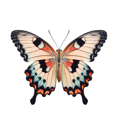 Fototapeta premium Close up of a butterfly on transparent background