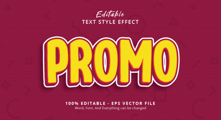Promo Text Style Effect, Editable Text Effect