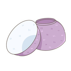 Illustration of a small purple bowl
