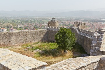 Obraz premium Samuel's Fortress in Ohrid, Macedonia was established over two thousand years ago