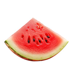 Red watermelon isolated on transparent background