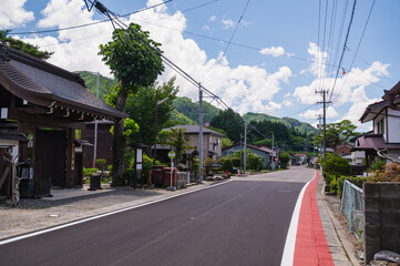 宮ノ越本陣前付近の風景