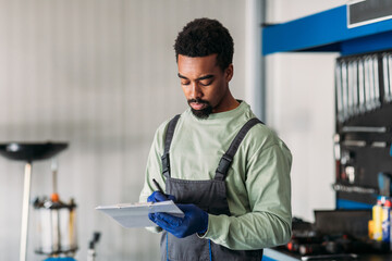 Mechanic Working in Garage
