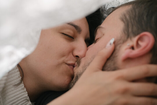 Couple kissing