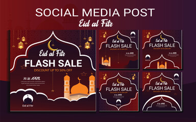 Social Media Eid al Fitr Cover Design Template