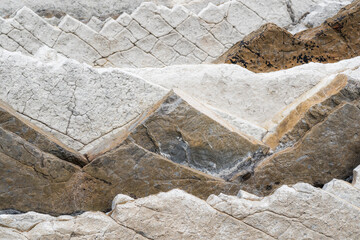 Layered Flysch Texture Zumaia Beach
