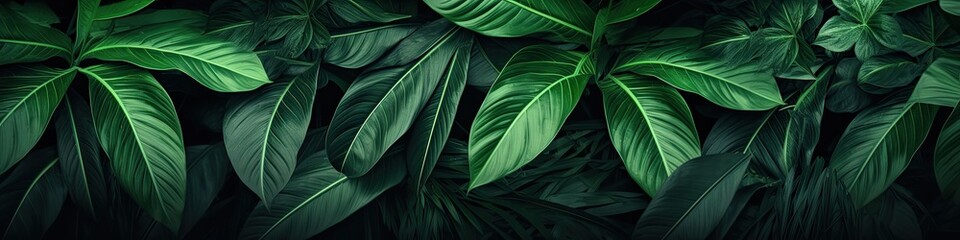 Tropical Leaves Backdrop: Professional Photoshoot Generative AI