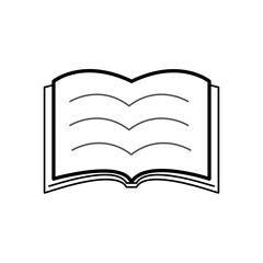 開いた本のイラスト