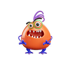 Funny Monsters 3D Illustration