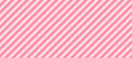 Candy color diagonal lines seamless pattern. Light pink stripes background. Abstract pastel swatch design template for fabric, textile, wrapping paper, banner, card. Vector wallpaper - obrazy, fototapety, plakaty