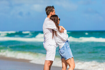 Young couple spending time together on the beach - 636115092