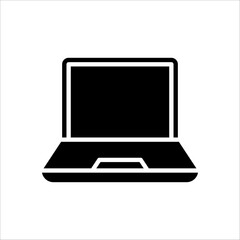 Laptop Icon in trendy flat style isolated on grey background. Computer symbol for your web site design, logo, app, UI.