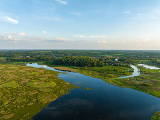 Insanely beautiful and atmospheric view of Primitive forest Kham Chanot Island, Bandung Udonthani...