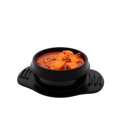 Korean Food 3D Illustration