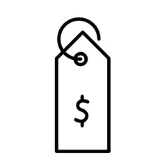 Price tag icon symbol vector image. Illustration of the coupon product pricing sale image design