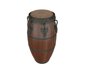 3d rendering latin congas musical instrument