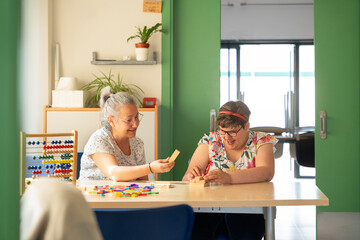 Therapist aids cognitive development, inspiring positivity.