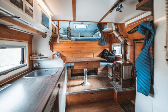cozy motor home interior