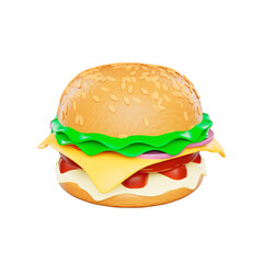 Healthy Food 3D Illustration