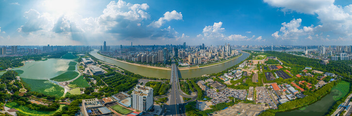 Wuhan City landmark and Skyline Landscapes 