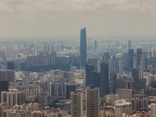 Fototapeta na wymiar Wuhan City landmark and Skyline Landscapes 