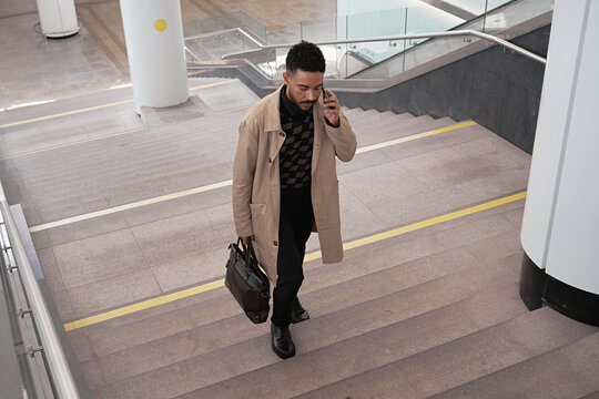 Businessman Talking By Cellphone