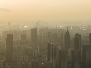 Wuhan City landmark and Skyline Landscapes  