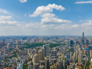 Fototapeta premium Wuhan City landmark and Skyline Landscapes 