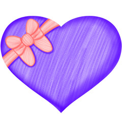 Purple heart gift box 
