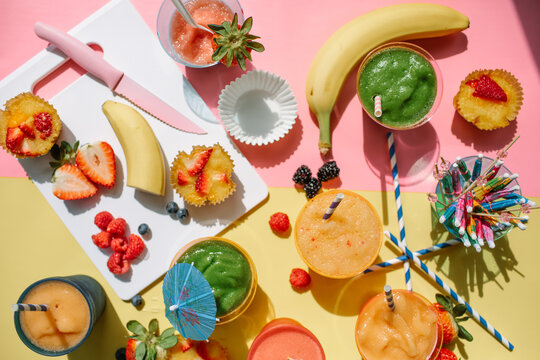 Colorful Summer Frozen Treats