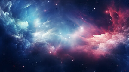 Obraz premium Nebula and stars in deep space. Abstract space background.